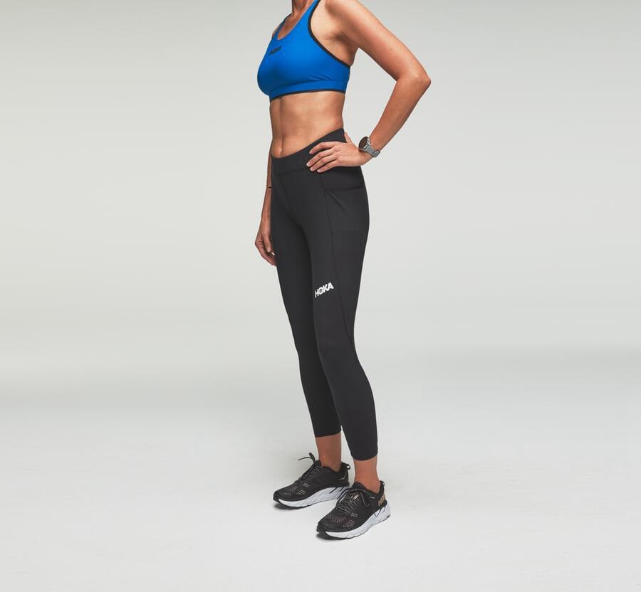 Pantalon Hoka One One Performance Crop Tight Femme - Noir - JXT-372054